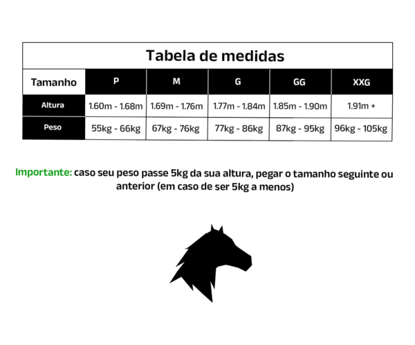 Jaqueta Masculina Tamanhos