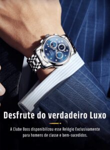 Relógio Clássico de Luxo [A PROVA D'ÁGUA] - Clube Boss