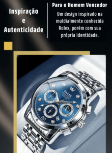 Relógio Clássico de Luxo [A PROVA D'ÁGUA] - Clube Boss