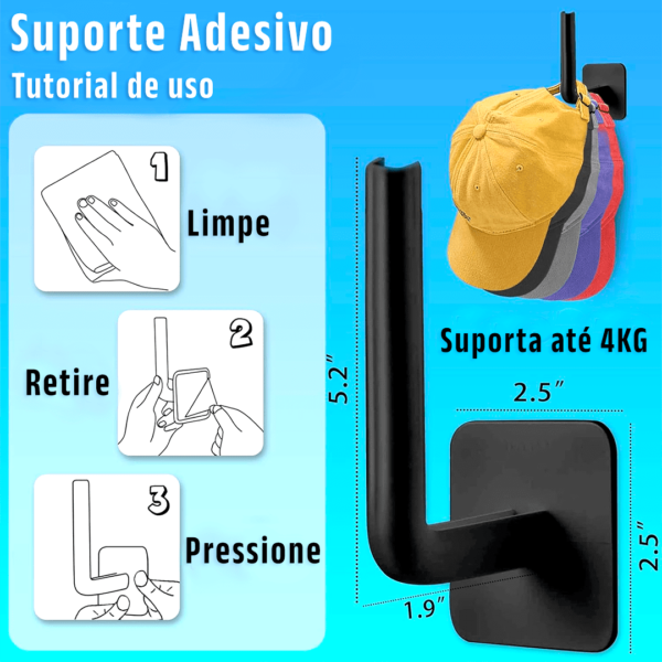 Suporte Adeviso para pendurar Bonés e Acessórios