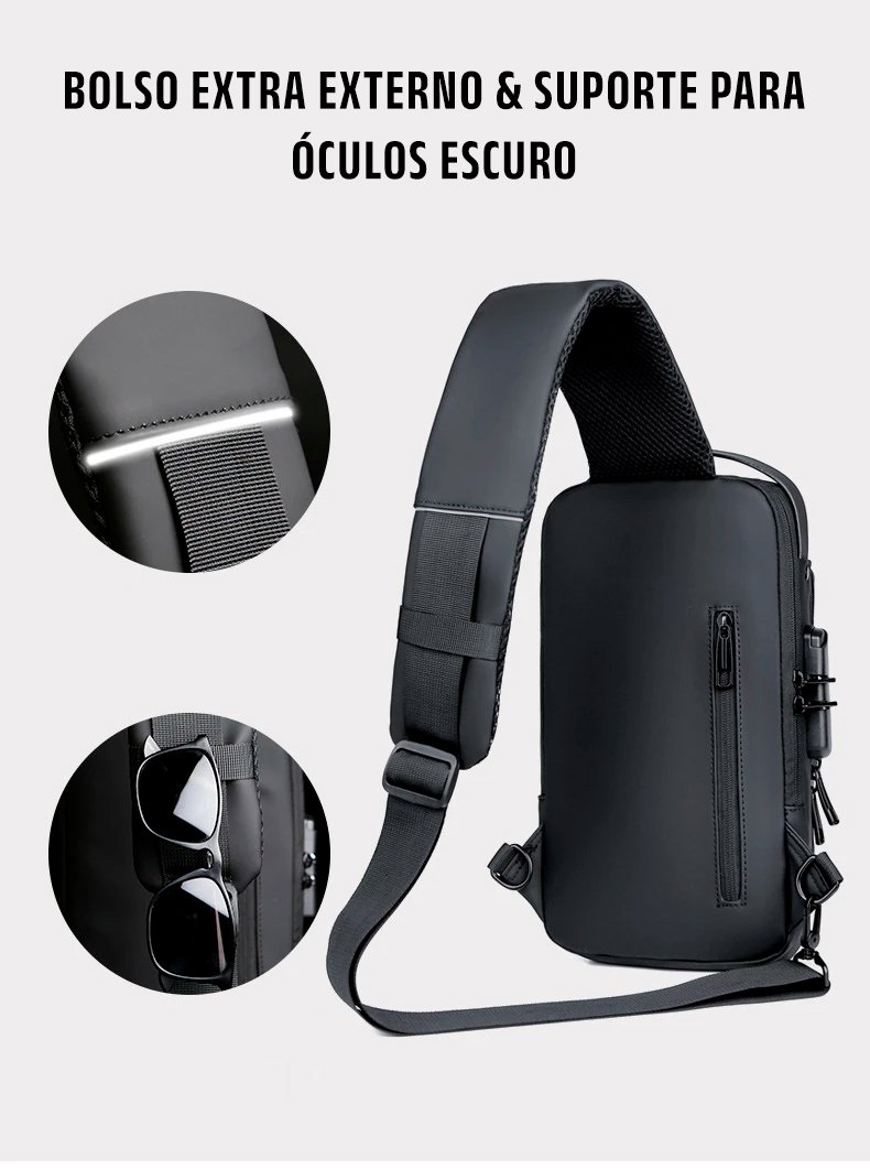 Smart Bag Clube | USB | AntiFurto | A prova d'àgua