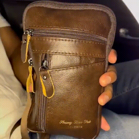 Bolsa Transversal Artesanal Couro Legítimo