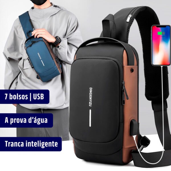 Smart Bag Clube | USB | AntiFurto | A prova d'àgua