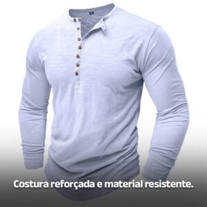 Camisa de Luxo Henley - Clube Boss