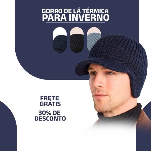 Gorro de Lã Térmica para Inverno - Clube Boss