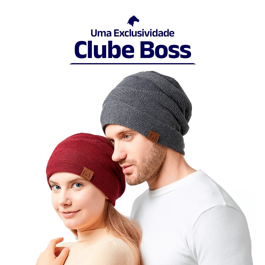 Touca de Algodão Suíço para o Inverno (Compre 1 e Leve 4) - Clube Boss