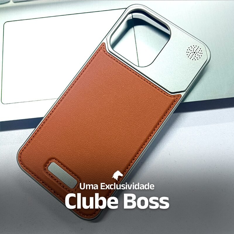 Capinha Moderna de Couro Genuíno - Clube Boss