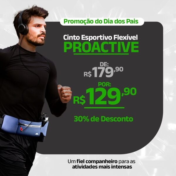 Cinto Esportivo Flexível ProActive - Clube Boss