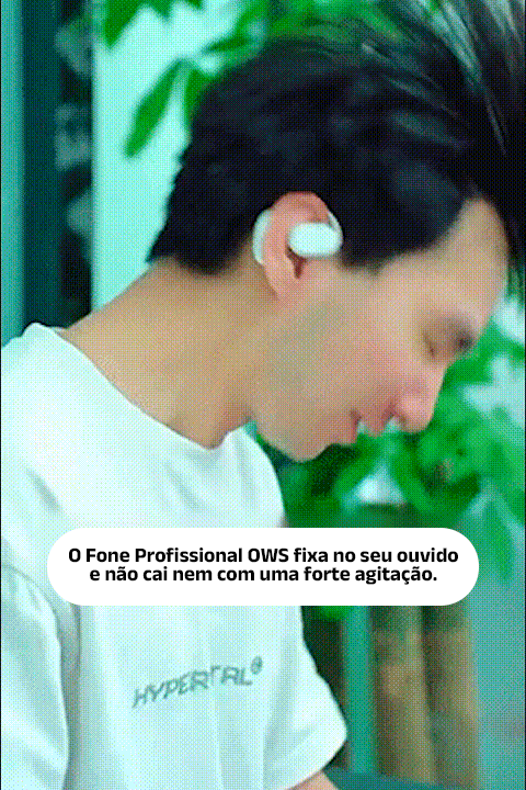 Fone 3D Profissional OWS Bluetooth 7.0 - Clube Boss