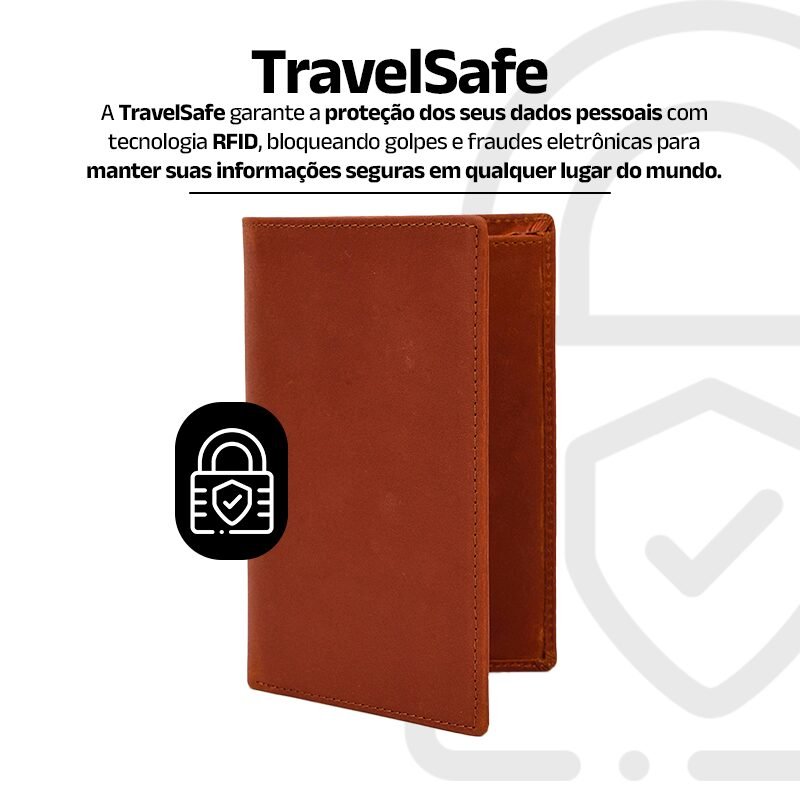 Carteira passaporte travelsafe clube boss