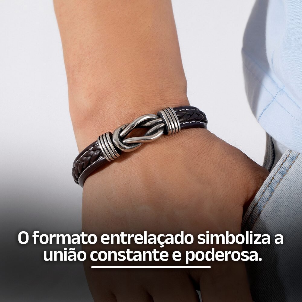 Pulseira de Couro Legítimo Raízes da União (Compre 1 e Leve 2) - Clube Boss