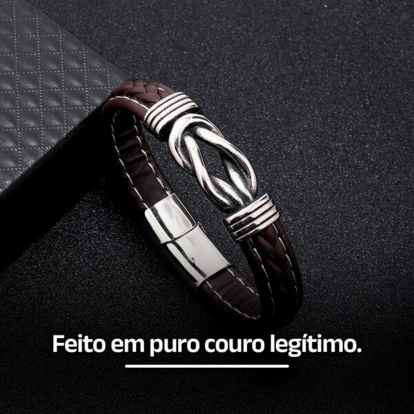 Pulseira de Couro Legítimo Raízes da União (Compre 1 e Leve 2) - Clube Boss