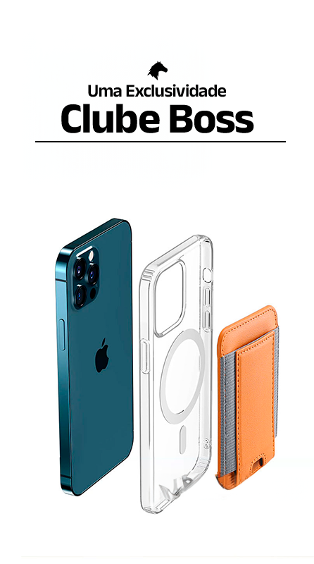 Carteira de Couro para iPhone - Clube Boss