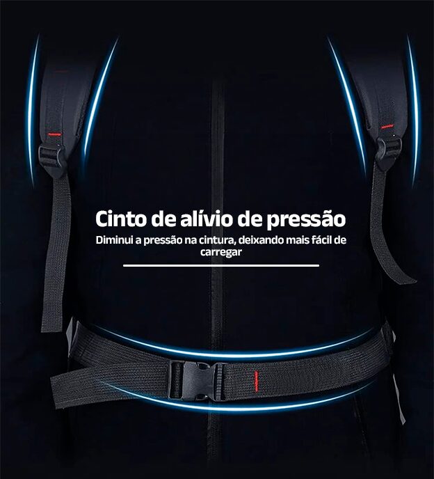 Mochila Expansiva Oxford de Larga Capacidade - Clube Boss