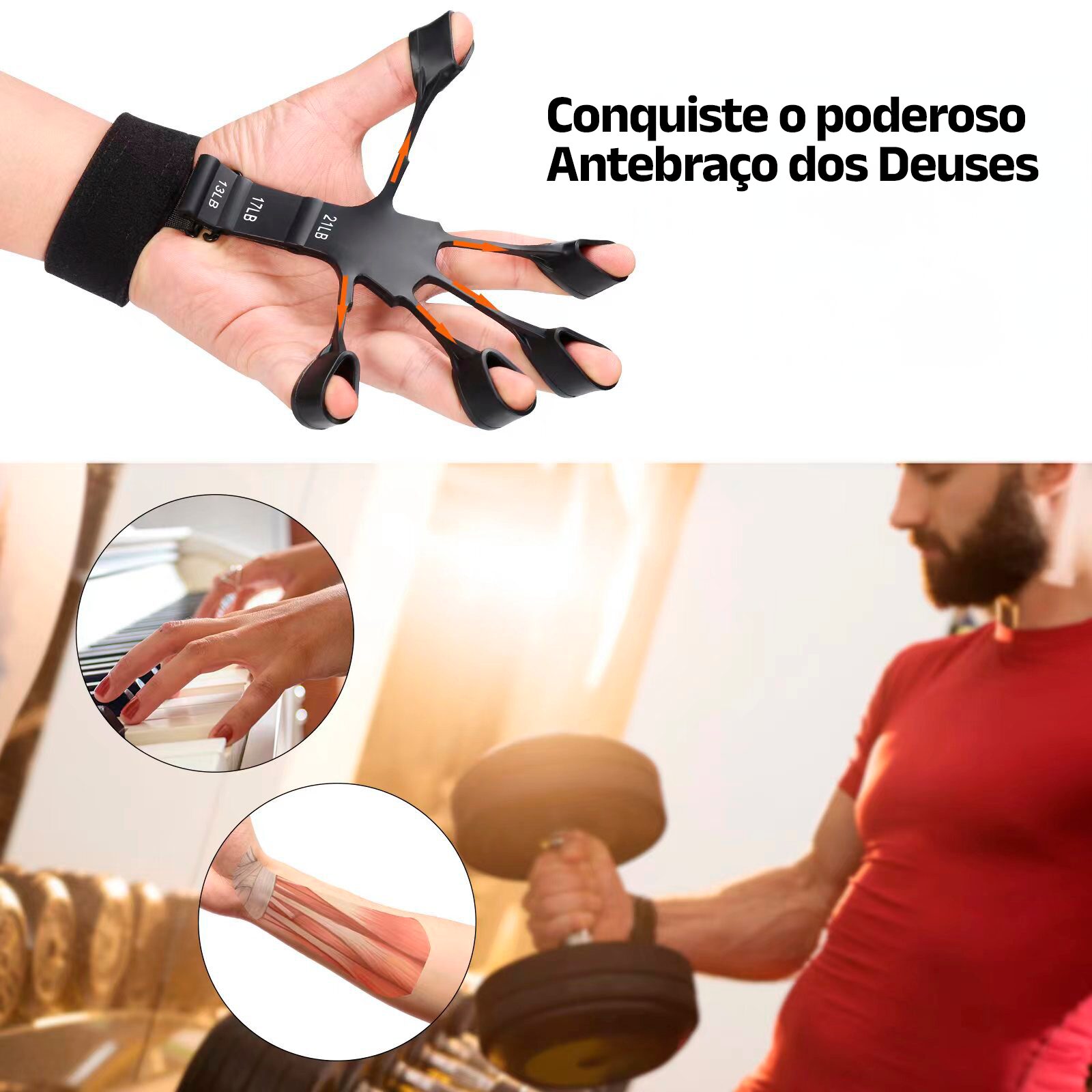 Fortalecedor Handzilla Super Antebraços (Compre 1, Leve 2)- Clube Boss