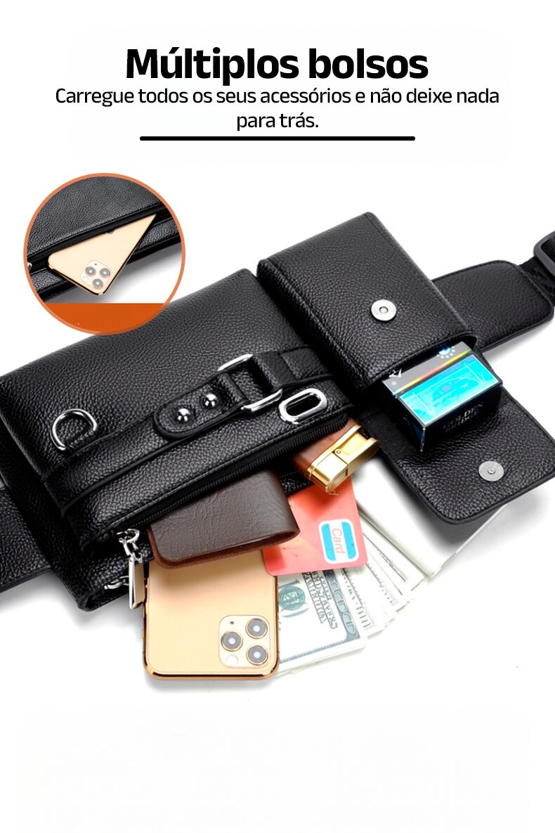 Bag de Couro Legítimo Weixter - Clube Boss