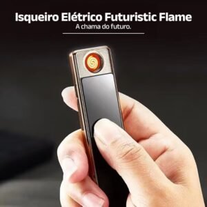 Isqueiro Elétrico Futuristic Flame - Clube Boss