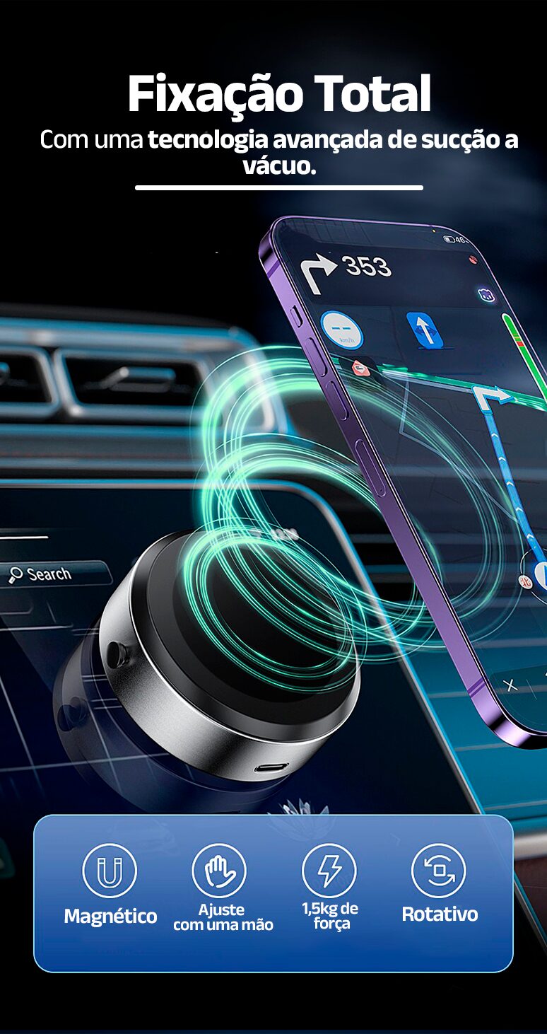 Suporte Magnético para Celular - Clube Boss