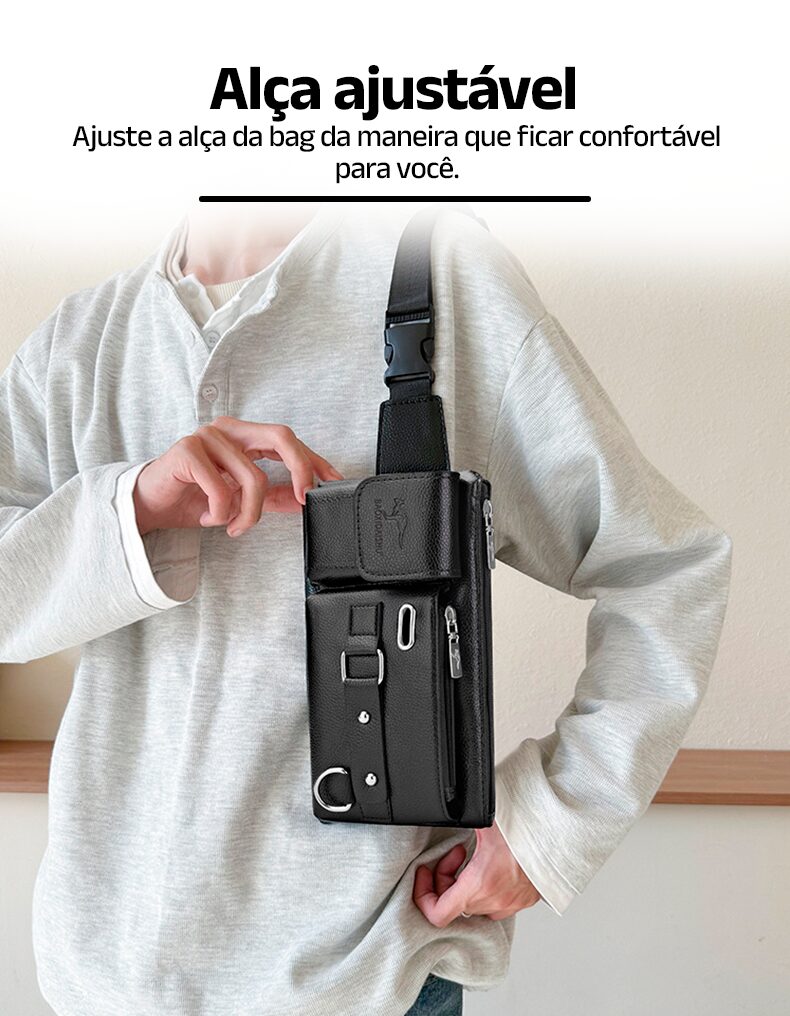Bag de Couro Legítimo Weixter - Clube Boss