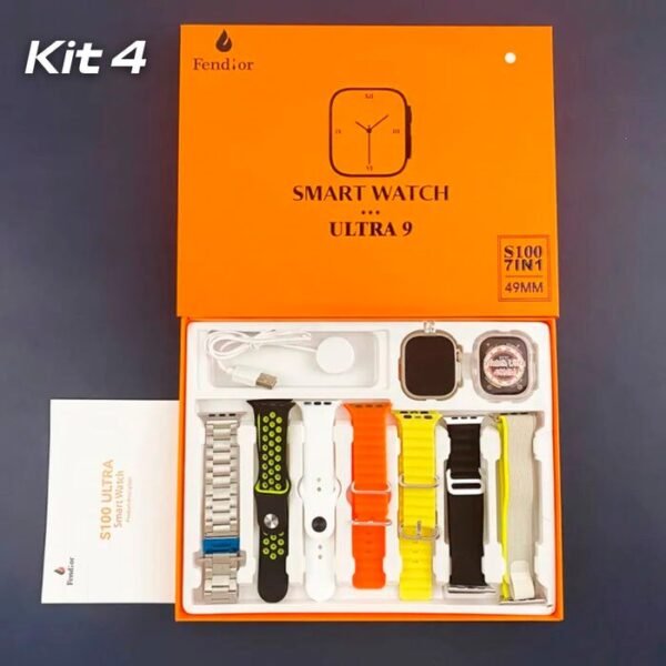 SmartWatch - Serie 9 Ultra Original (Brinde 7 Pulseiras + Case) - Clube Boss