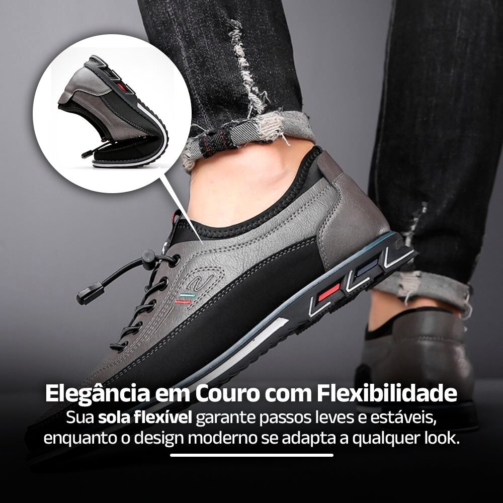 Sapato de Couro Legítimo Men's Barefoot - Clube Boss