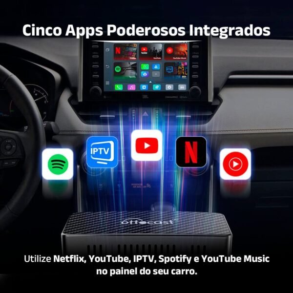 Carplay OttoCast de Conexão Bluetooth 2024 - Clube BossCarplay OttoCast de Conexão Bluetooth 2024 - Clube Boss