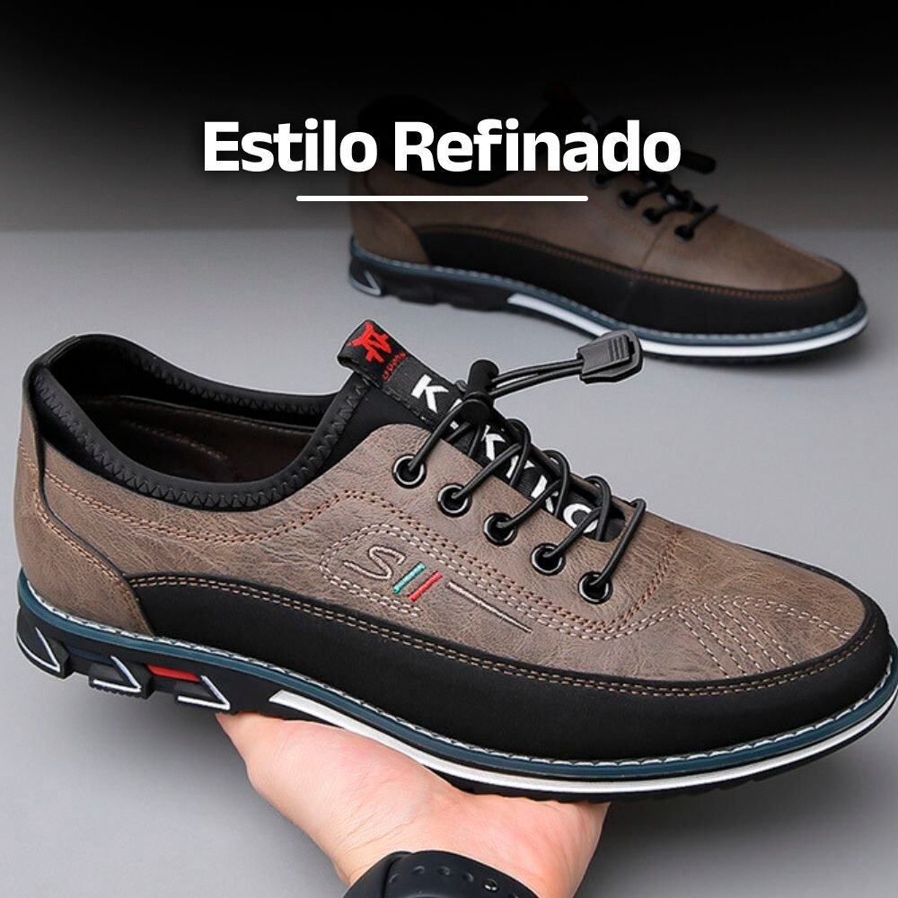 Sapato de Couro Legítimo Men's Barefoot - Clube Boss