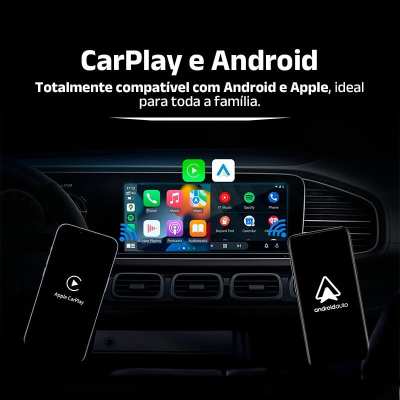 Carplay OttoCast de Conexão Bluetooth 2024 - Clube Boss