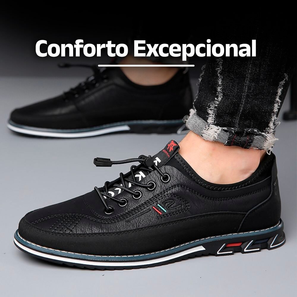 Sapato de Couro Legítimo Men's Barefoot - Clube Boss