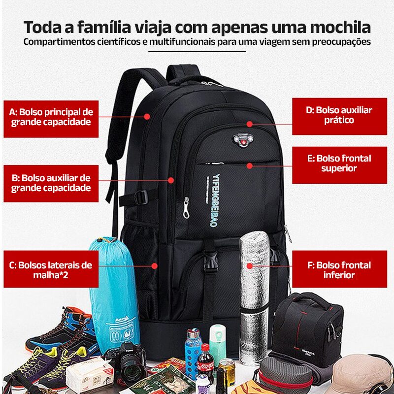 Mochila de Viagem Nav Space - Clube Boss