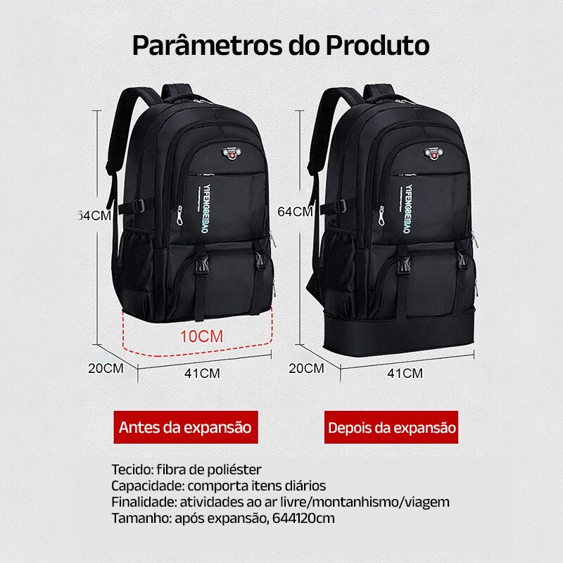 Mochila de Viagem Nav Space - Clube Boss