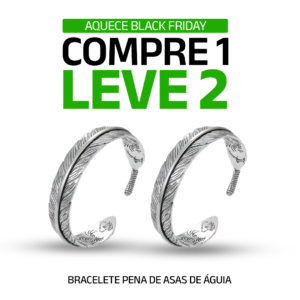 Bracelete Pena de Asas de Águia (Compre 1, Leve 2) - Clube Boss