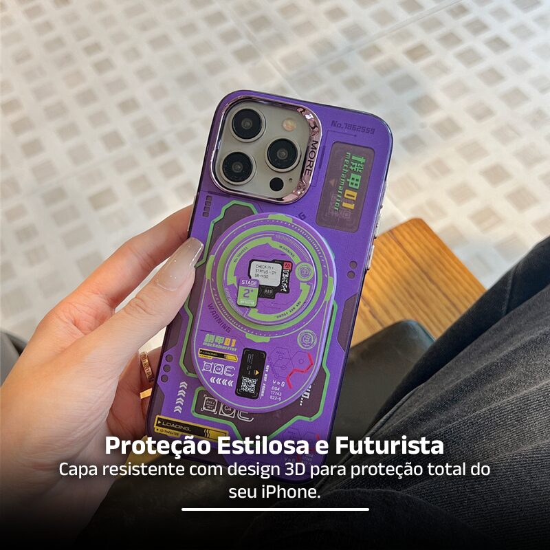 Capinha iPhone Futuristica Mecha EVA - Clube Boss