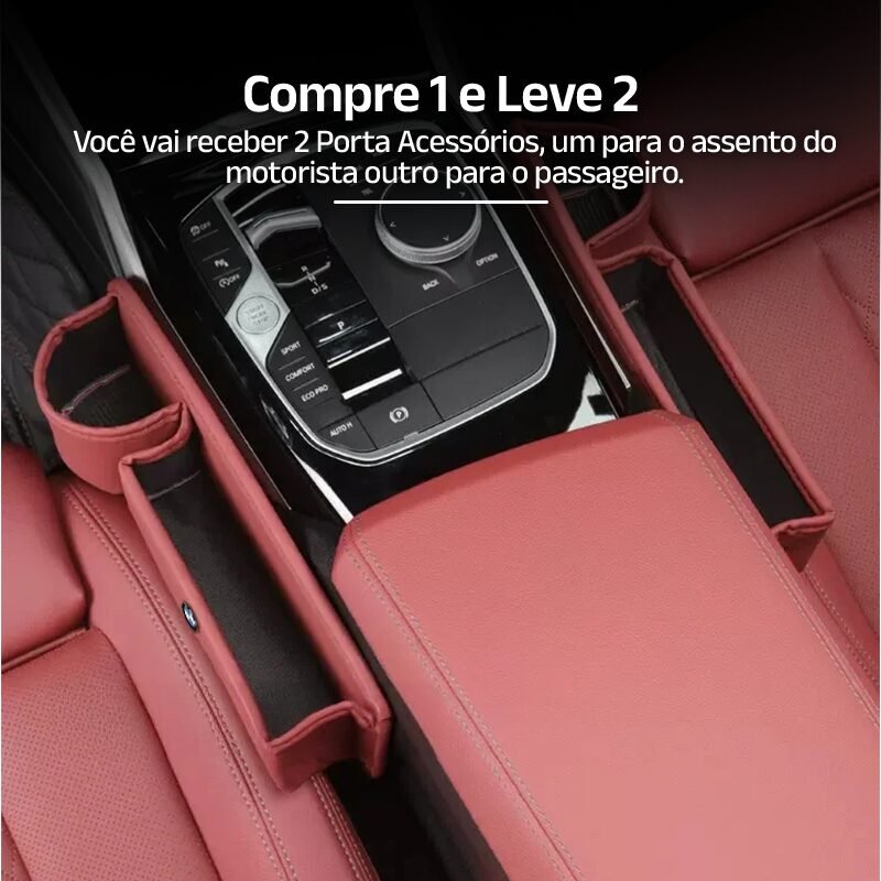 Porta Acessórios de Couro para Assento do Carro Luxury Cars (Compre 1, Leve 2) - Clube Boss