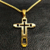 Colar com Crucifixo Saint God Banhado a Ouro 18K - Clube Boss