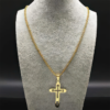 Colar com Crucifixo Saint God Banhado a Ouro 18K - Clube Boss