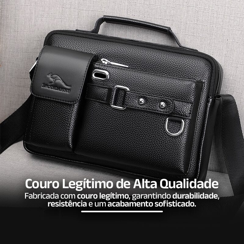 Bag de Couro Legítimo Smart Cargo - Clube Boss