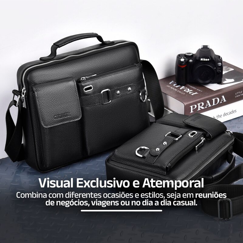 Bag de Couro Legítimo Smart Cargo - Clube Boss