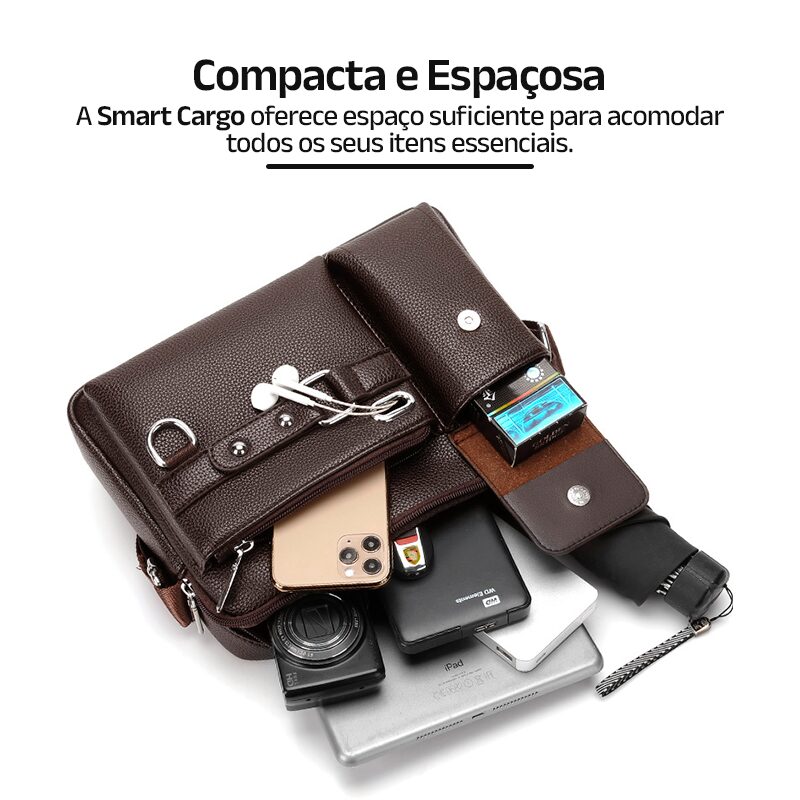 Bag de Couro Legítimo Smart Cargo - Clube Boss
